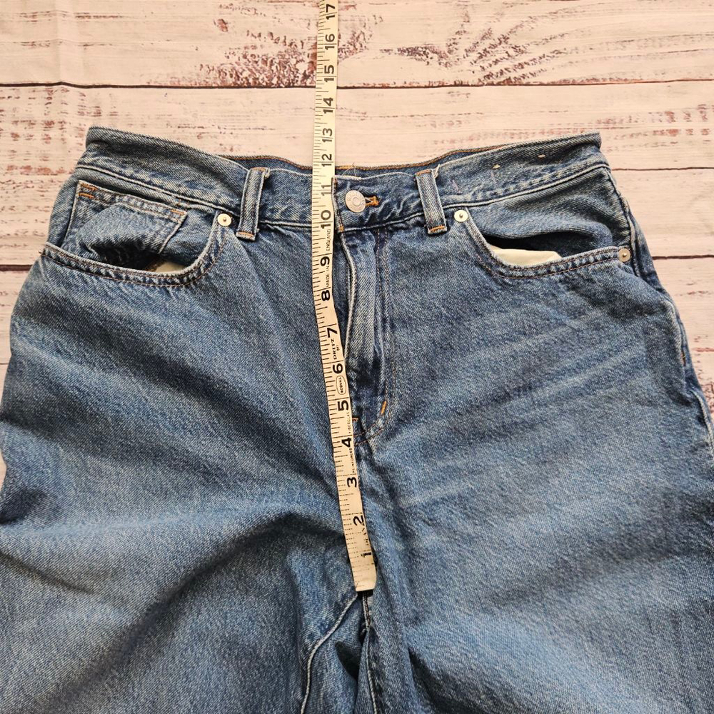 Madewell Super Wide Leg Jean Cuffed High Waisted Denim Womens 29 - Picture 4 of 7